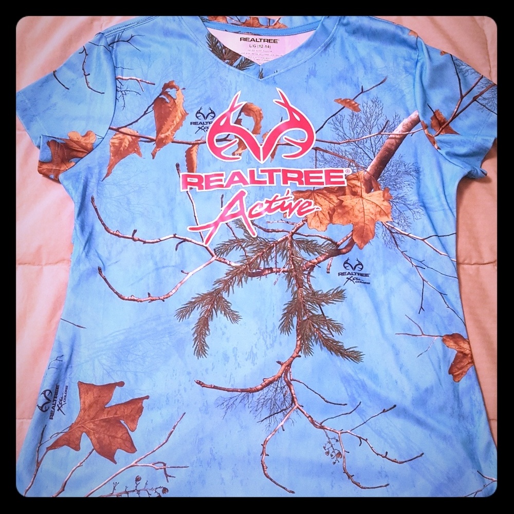 Realtree Women Large Dri Fit Workout Top